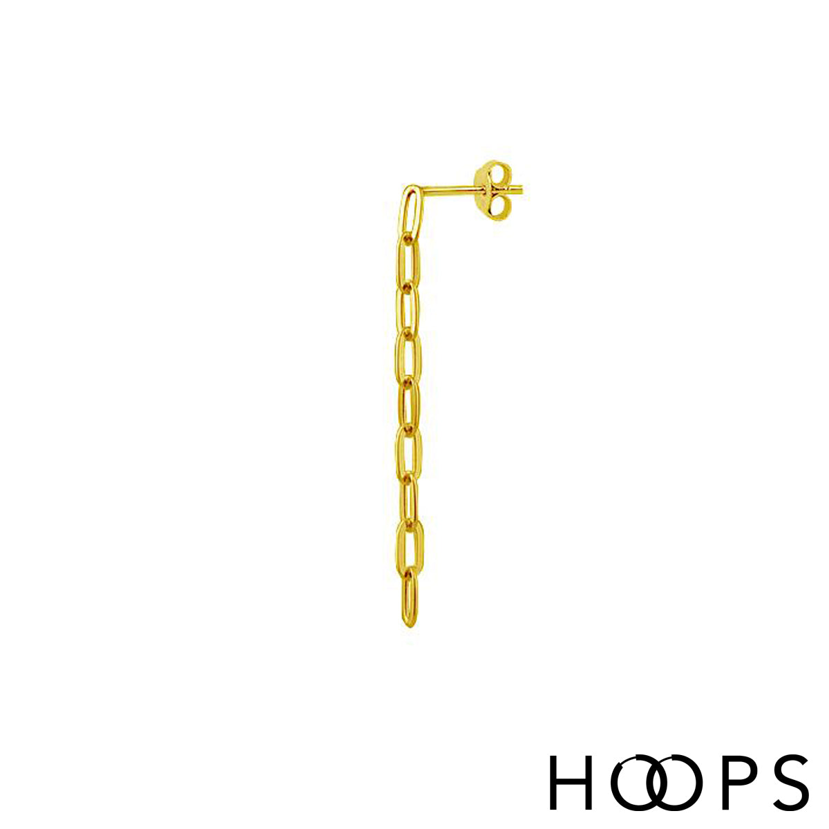 Link Drop Statement Stud Earring