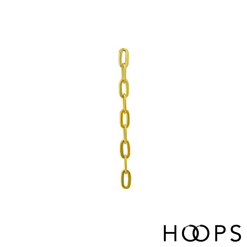 Link Drop Statement Stud Earring