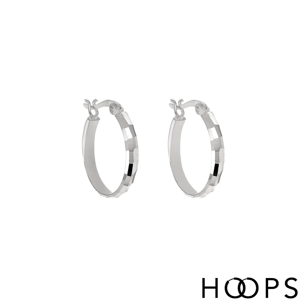 Diamond Cut Surani Hoops