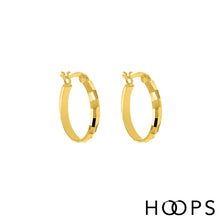 Load image into Gallery viewer, Diamond Cut Surani Hoops
