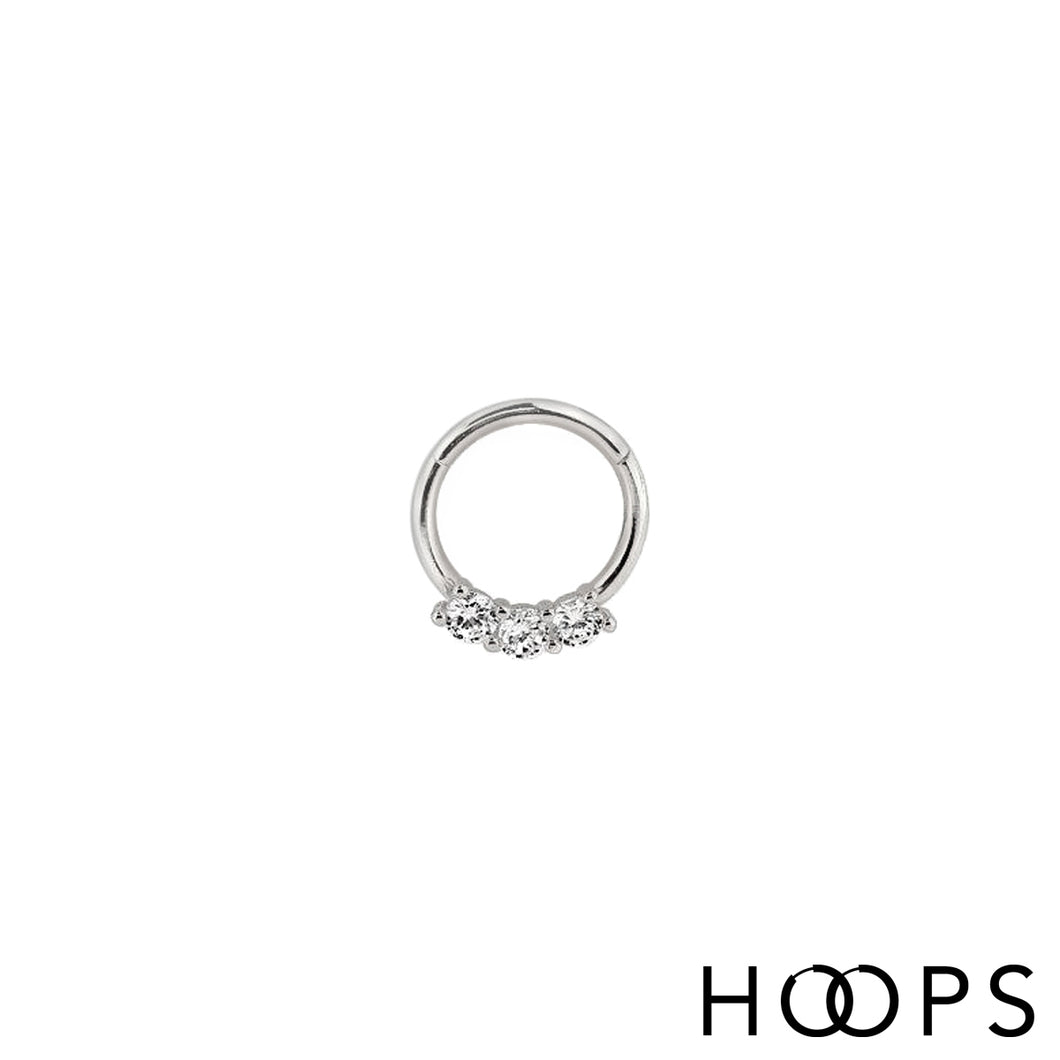 Tragus Trio Clicker Hoop