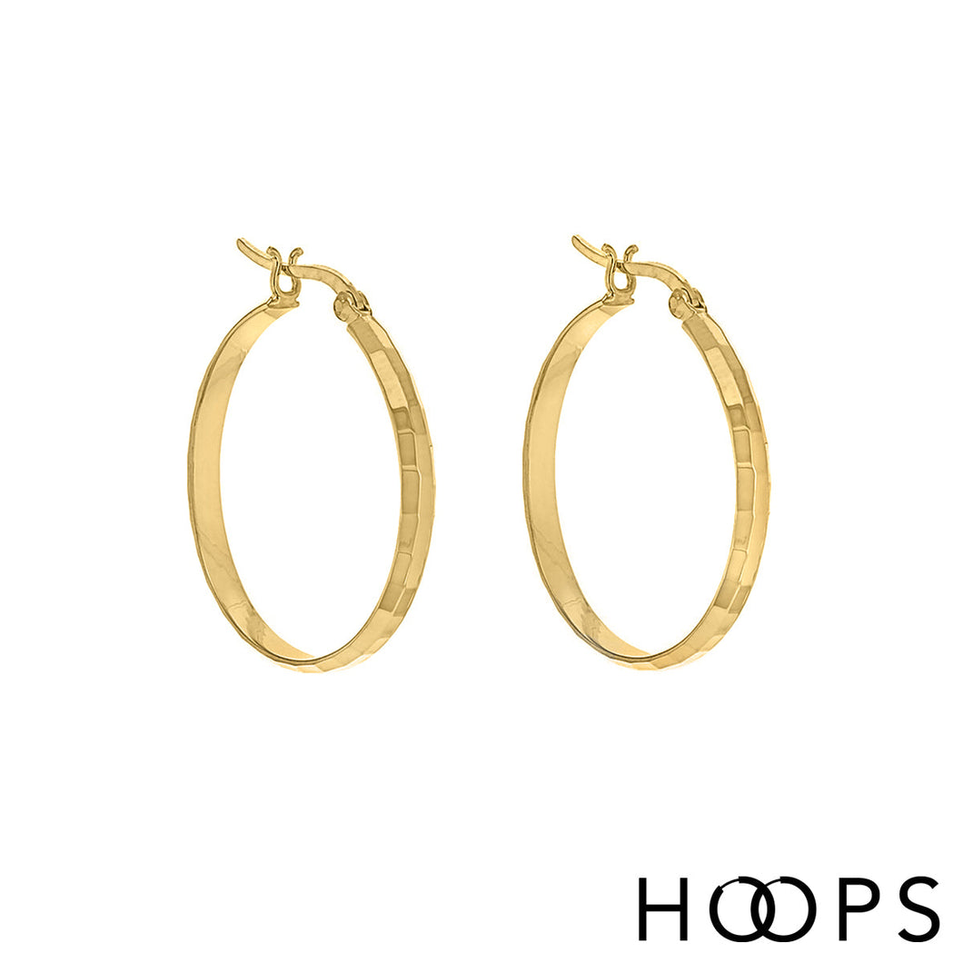 San Marino Rose Gold Hoop Earrings