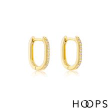 Load image into Gallery viewer, 9ct Yellow Gold Estée Hoops
