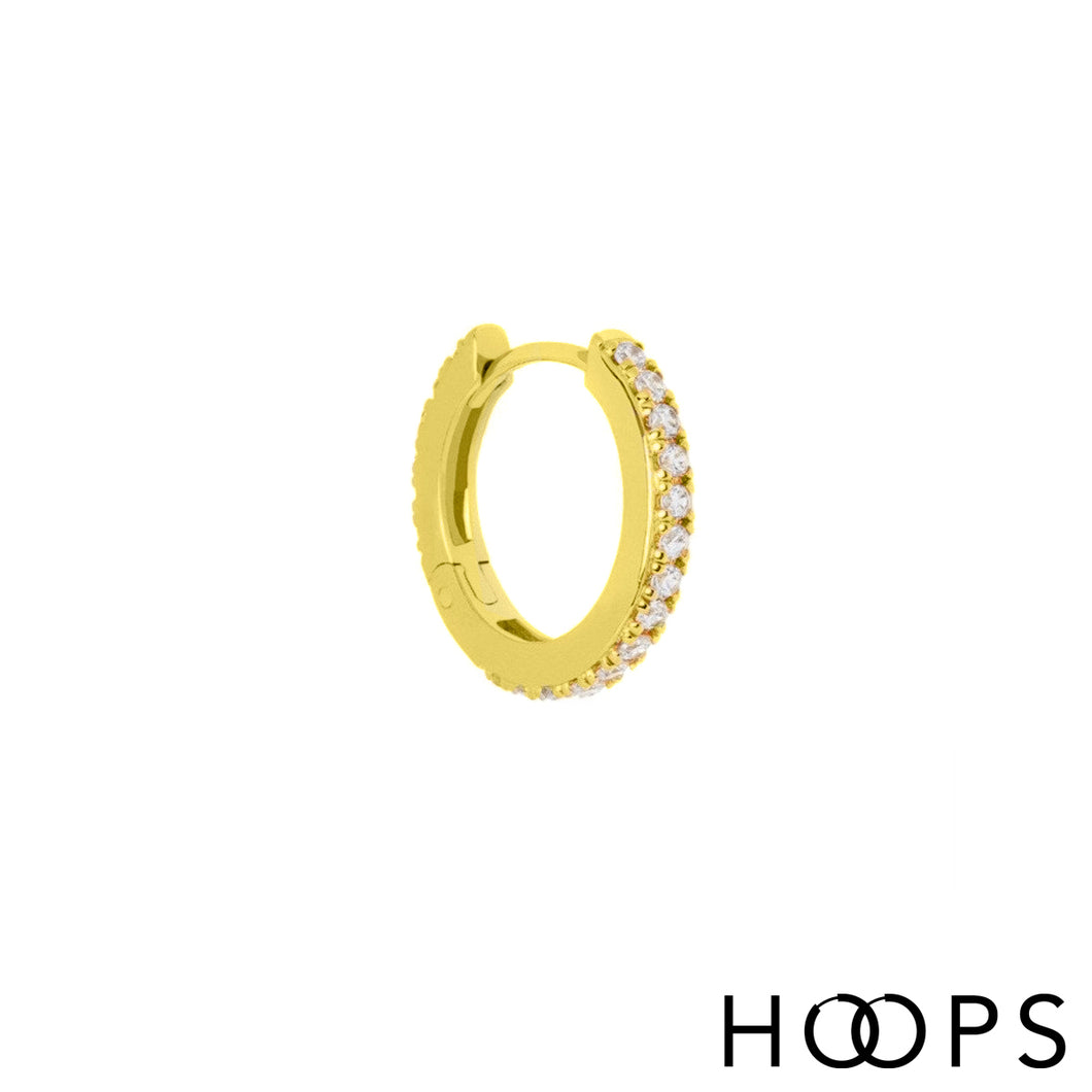 Pavé Luxury Huggy Hoop Clicker