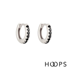 Load image into Gallery viewer, Mini Lana Silver Clicker Huggy Hoop Earring
