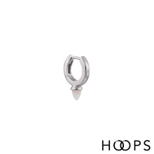 Load image into Gallery viewer, Mini Freddie Silver Clicker Huggy Hoop Earring

