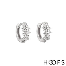 Load image into Gallery viewer, Mini Rhea Clicker Huggy Hoop Earring
