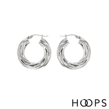 Load image into Gallery viewer, Wide Brooklyn Hoop Earrings
