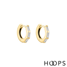 Load image into Gallery viewer, Mini Lola Silver Clicker Huggy Hoop Earring

