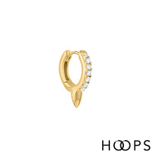 Load image into Gallery viewer, Mini Lia Silver Clicker Huggy Hoop Earring
