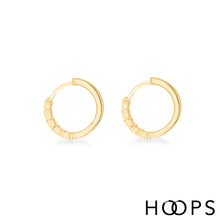 Load image into Gallery viewer, Stars Huggy Hoop Earrings
