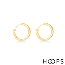 Load image into Gallery viewer, Stars Silver Huggy Hoop Earrings
