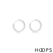 Load image into Gallery viewer, Stars Huggy Hoop Earrings
