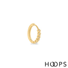 Load image into Gallery viewer, Stars Huggy Hoop Earrings
