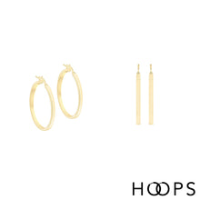 Load image into Gallery viewer, 9ct Gold Roz Creole Hoops
