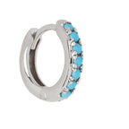 Mini Elva Silver Clicker Huggy Hoop Earring