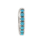 Mini Elva Silver Clicker Huggy Hoop Earring