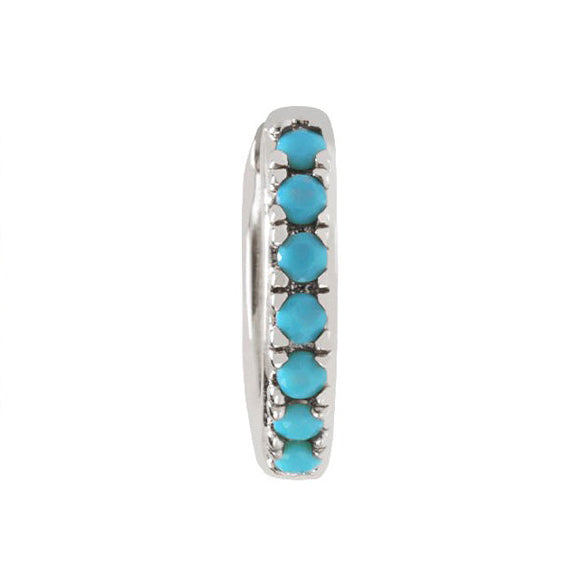 Mini Elva Silver Clicker Huggy Hoop Earring
